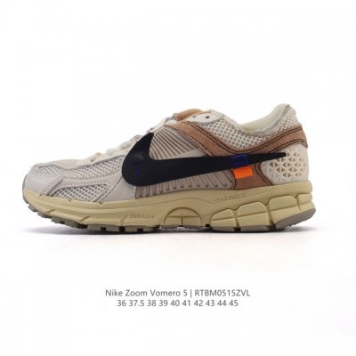 nike 耐克夏季 Zoom Vomero 5 运动鞋休闲训练跑步鞋，Nike Zoom Vomero 5 运动鞋妥帖包覆足部，提供透气支撑效果。耐穿材料组合设