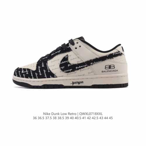公司级 耐克 Nike Dunk Low Retro 运动鞋复古板鞋2025年新款 男女鞋，作为 80 年代经典篮球鞋款，起初专为硬木球场打造，后来成为席卷街头