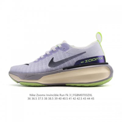 耐克 Nike Zoomx Invincible Run Fk 3 机能风格运动鞋 厚底增高老爹鞋。最新一代的Invincible 第三代来了！首先鞋面采用的是
