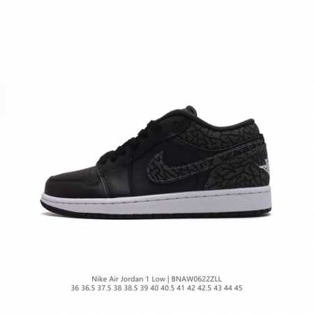 耐克 乔丹Air Jordan 1 Low AJ1 乔1 乔丹1代aj1 低帮复古文化休闲运动篮球鞋。该鞋款从 1985 年元年款汲取设计灵感，焕新演绎简约经典 - 点击图像关闭