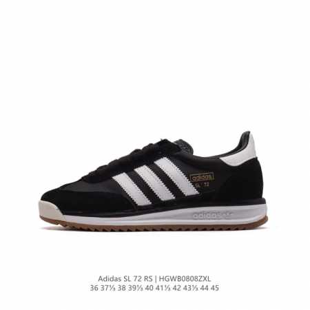 阿迪达斯adidas Sl 72 Shoes 经典复古薄底运动鞋 T头鞋 三叶草复古休闲跑步鞋休闲运动鞋 这款经典运动鞋携复古型格，来访你的活力日常 采用舒爽网 - 点击图像关闭
