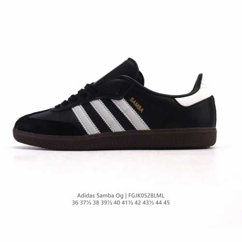 阿迪达斯 德训鞋 Adidas Originals Samba Og Shoes 经典运动鞋小白鞋 T头鞋 男女鞋 彰显休闲摩登风情的时尚经典鞋 它诞生于50年