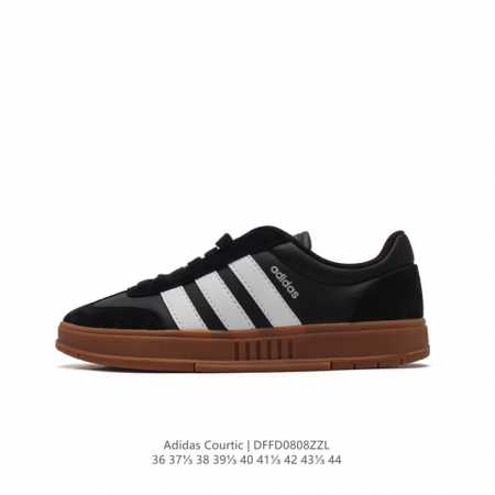 adidas阿迪达斯官方三叶草courtic男女新款经典运动板鞋 德训鞋 面包鞋 将格调与摩登气质和剪裁融于一体，生活方式运动鞋。用别致鞋面裹脚舒适。经典橡胶全 - 点击图像关闭