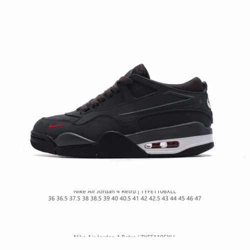 公司级 耐克 新款 Nike Air Jordan 4 Retro OG 低帮 迈克尔 乔丹AJ4代乔4 复古休闲运动文化篮球鞋。秉承轻量化的速度型篮球鞋设计思
