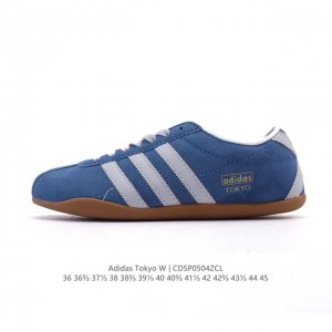 新品 阿迪达斯 Adidas Originals Tokyo 经典舒适 防滑耐磨 低帮 板鞋 男女同款 蓝色一双封神｜复古薄底鞋美到犯规啦薄底鞋是今年的流行趋势