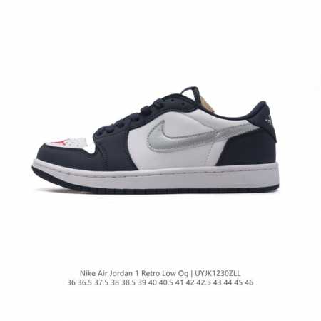 真标 耐克 乔丹air Jordan 1 Low Aj1 乔1 乔丹1代aj1 低帮复古文化休闲运动篮球鞋。该鞋款从 1985 年元年款汲取设计灵感，焕新演绎简 - 点击图像关闭
