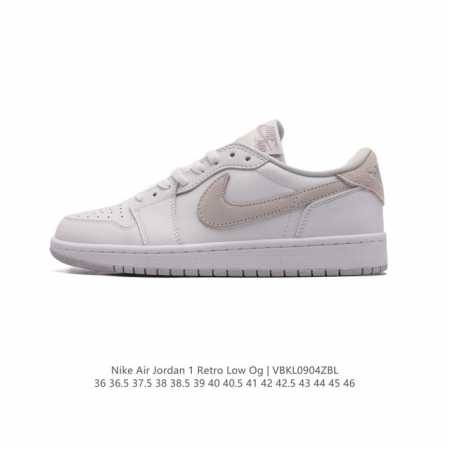 公司级 耐克 乔丹air Jordan 1 Low Aj1 乔1 乔丹1代aj1 低帮复古文化休闲运动篮球鞋。从1985 年面世的元年款汲取设计灵感，采用简洁大 - 点击图像关闭