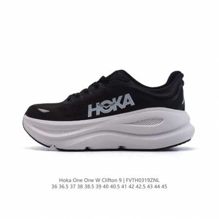 210 【公司级】潮牌媒体 | Hoka One One 推出升级 Clifton 9 克利夫顿9代 男女士休闲跑步鞋轻量缓震运动鞋。此次，Clifton 9 - 点击图像关闭
