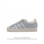 阿迪达斯 Adidas Superstar 三叶草经典贝壳头系列 新款休闲板鞋潮流男女士运动鞋 ，鞋面柔软皮革材质 标志性的贝壳鞋头，锯齿三条纹，简约的线条。就