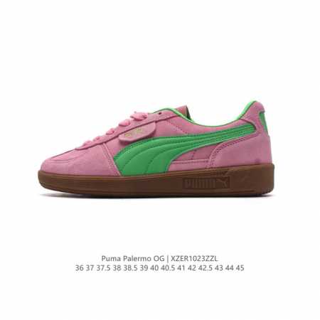 彪马PUMA Palermo OG 防滑耐磨低帮德训板鞋 男女运动鞋，ARMY TRAINER OG休闲鞋沿用德训鞋经典外观 鞋身和鞋舌分别添加了品牌标志性 L - 点击图像关闭