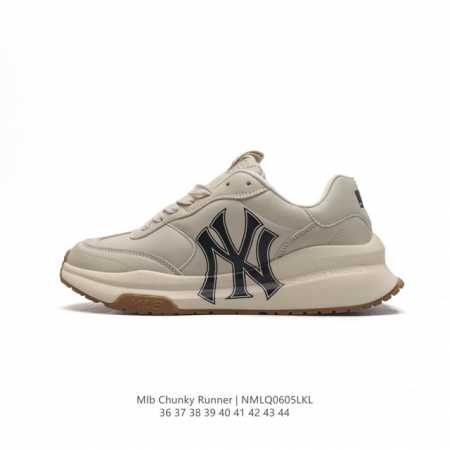 全新2023新款，Ny美国榄球洋基队new York Yankees X Mlb Chunky Runner Liner 莱纳系列低帮厚底老爹风透气舒适皮面休闲 - 点击图像关闭