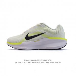 180 【公司级】耐克(Nike) 2025新款Zoom Winflo 11运动休闲轻便缓震气垫跑步鞋公路跑步鞋 飞线贾卡轻质透气休闲运动鞋。无论你是习惯每周畅