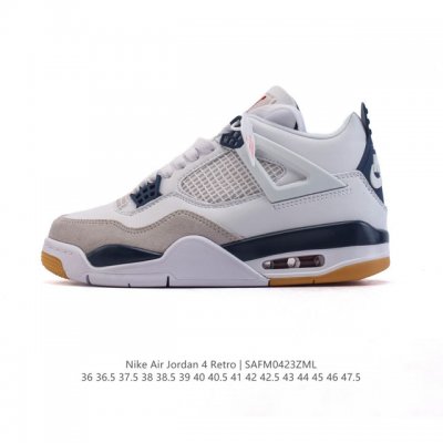 公司级 耐克 Nike Air Jordan 4 Retro Og迈克尔 乔丹Aj4代乔4 中帮复古休闲运动文化篮球鞋。秉承轻量化的速度型篮球鞋设计思想完成设计