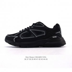 dior 迪奥 高奢品牌 彰显高级气质 Dior 运动鞋低帮系列复古休闲鞋时尚慢跑鞋厚底老爹鞋圆头系带 运动跑鞋 生活休闲鞋 男款 时髦单品 时尚百搭 复古老爹