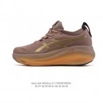 公司级 Asics亚瑟士升级Gel-Nimbus 27男女款跑鞋透气缓震回弹跑鞋N27跑步鞋该鞋款专为提高跑者舒适度和运动表现而设计，搭载了新型鞋面材料和更强的