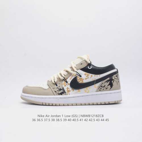 耐克 Nike Air Jordan1 Low Aj1乔丹一代 Aj1 乔1 乔丹1代 解构绑带 低帮经典复古文化休闲运动篮球鞋 原鞋开模 拒绝公底 购置原厂同