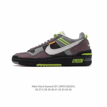 耐克 Union x Nike Field General 全新鞋款 男女款运动板鞋。Nike Field General 鞋型诞生于 1982 年，最初为足球 - 点击图像关闭