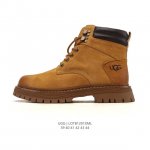 公司级 Ugg 中帮靴子 雪地靴 俏皮可爱的百变造型， 美国轻奢品牌Ugg 平底系列冬季男士皮鞋 增高厚底网红经典英伦风上线人手必备马丁靴 复古靴子 高帮系列