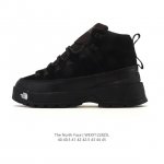 公司级 户外老爹运动鞋 中帮马丁靴 The North Face 北面厚底增高跑步鞋 北脸男款老爹鞋 护脚踝登山鞋 透气织物鞋面 户外耐磨徒步鞋 。具有出色的抓