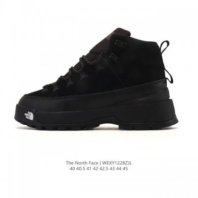 公司级 户外老爹运动鞋 中帮马丁靴 The North Face 北面厚底增高跑步鞋 北脸男款老爹鞋 护脚踝登山鞋 透气织物鞋面 户外耐磨徒步鞋 。具有出色的抓