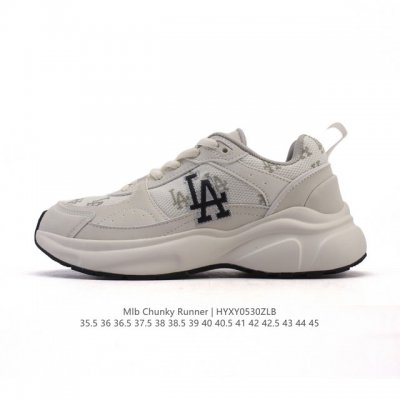 全新2025年新款，Ny美国榄球洋基队New York Yankees X Mlb Chunky Runner Liner 莱纳系列低帮厚底老爹风透气舒适皮面休