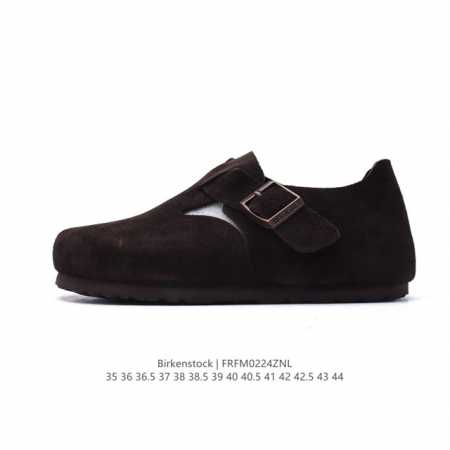 公司级 Birkenstock Boston Vl 勃肯男女鞋 秋冬新款 绒面金属针扣软木底包头运动板鞋 天鹅绒般的绒面革赋子休闲的经典外观，牛皮绒面革质地柔软 - 点击图像关闭