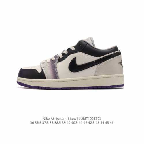 真标 耐克 乔丹air Jordan 1 Low Aj1 乔1 乔丹1代aj1 低帮复古文化休闲运动篮球鞋。从1985 年面世的元年款汲取设计灵感，采用简洁大方