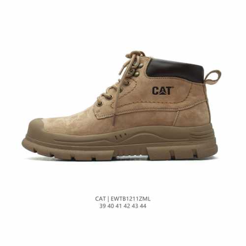 公司级 Cat卡特 新款马丁靴 潮鞋 厚底增高短靴 户外徒步运动鞋 时尚中帮靴子 真标公司卡特男士马丁靴 广东 历年经典热销款 新款牛皮革鞋面 轻便休闲鞋 耐磨