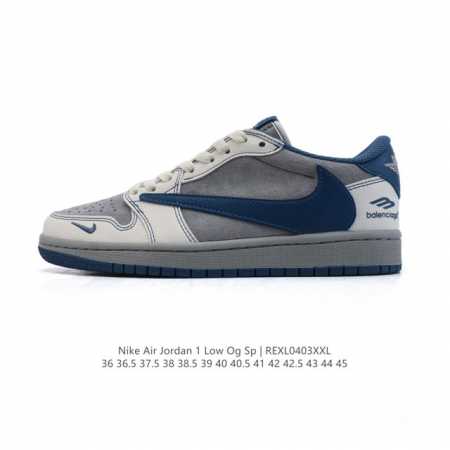 公司级 真标 耐克 Nike Air Jordan 1 Low Og Sp Military Blue Aj1乔1倒勾 2025年新款 蛇年新款 低帮篮球鞋 A - 点击图像关闭