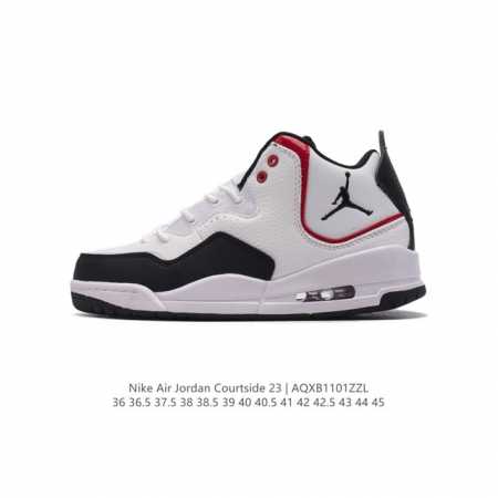 耐克 NIKE AIRJORDANCOURTSIDE23 乔丹23代 AJ23实战气垫缓震篮球鞋，Jordan 乔丹 男女鞋真标半码制，采用优质荔枝纹牛剖皮革鞋 - 点击图像关闭