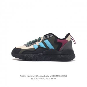 阿迪达斯 三叶草系列 Adidas Equipment Support Adv W休闲时尚百搭减缓跑步鞋 始于90年代的equipment系列,以科技感简约设计