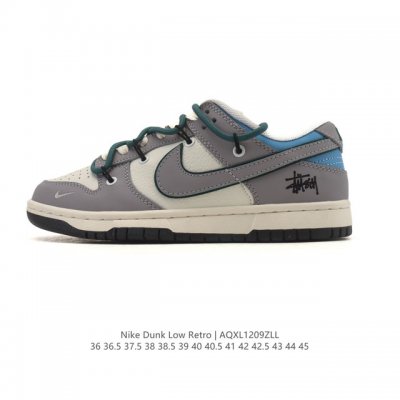 特价 耐克 Nike Sb Dunk Low pro 男女同款运动鞋复古板鞋 解构绑带 双鞋带，尽情迈步，彰显个性风采。采用柔软皮革鞋面，经久耐穿，塑就如元年款