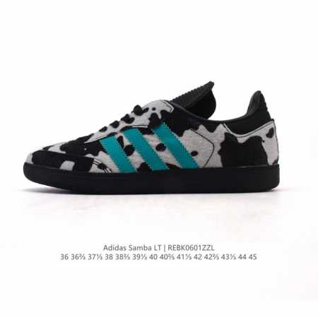 阿迪达斯 德训鞋 Adidas Originals Samba Og Shoes 经典运动鞋小白鞋 奶牛花纹 T头鞋 男女士板鞋 彰显休闲摩登风情的时尚经典鞋。 - 点击图像关闭