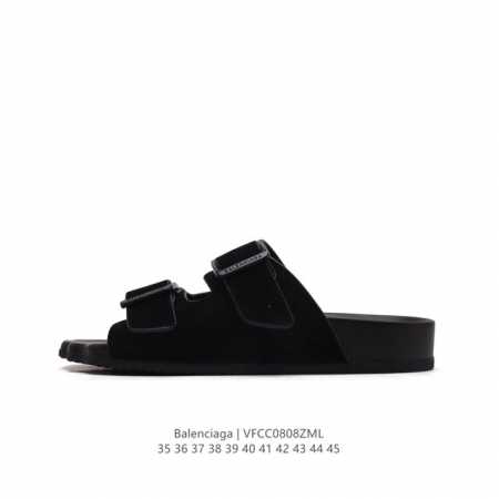 balenciaga 巴黎世家凉拖鞋沙滩鞋男女士休闲家居拖鞋。法国高端奢侈品牌-巴黎世家 夏季沙滩涉水百搭休闲一字拖凉拖鞋。 货号：65426 W1Na1 30 - 点击图像关闭