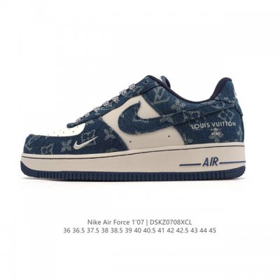 公司级 Af1耐克 Nike Air Force 1 ‘07 Low 空军一号 小白鞋 路易威登联名 厚底增高百搭运动板鞋 原楦头原纸板 打造纯正空军版型，专注