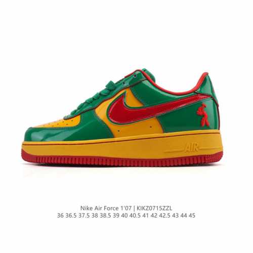 耐克 Nike Air Force 1 '07 Low 空军一号含气垫 小白鞋 2025年 蛇年新款 低帮百搭厚底增高休闲运动板鞋。柔软、弹性十足的缓震性能和出