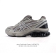 新品公司级 亚瑟士Asics Gel-Kinetic Fluent 舒适百搭 合成革防滑耐磨 低帮跑步鞋 男款 首先配色上十分经典百搭的黑金配色，非常好去搭配衣