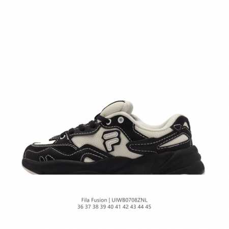 Fila Fusion 意大利百年经典运动品牌，网红单品 小红书推荐爆款 Fila斐乐火星鞋新款复p古百搭运动鞋斐乐潮牌文化篮球鞋 街头风运动鞋老爹鞋厚底跑步鞋 - 点击图像关闭