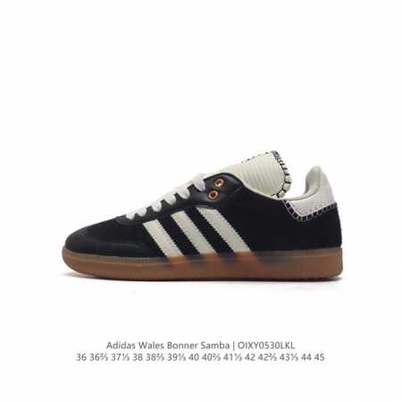 阿迪达斯 Adidas Samba新款 德训鞋 时尚休闲运动板鞋- Wales Bonner 的 Adidas Samba “Studded”亮相，Adidas - 点击图像关闭