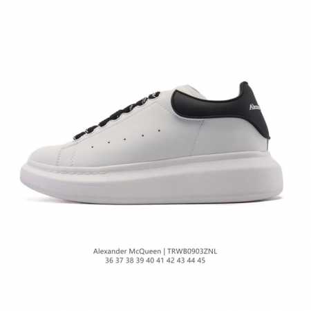 公司级 Alexandermcqueen 亚历山大 麦昆Mcq 运动小白鞋 厚底增高闪尾光滑牛皮平底鞋休闲鞋 时尚男女板鞋潮运动鞋 ，火爆到大街小巷无人不知，无 - 点击图像关闭