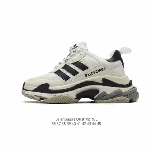 公司级 潮奢 巴黎世家 BALENCIAGA 小红书爆款男女鞋 厚底增高板鞋老爹鞋运动鞋，BALENCIAGA 最新爆款低帮系带休闲运动板鞋 专柜同步上架香港、