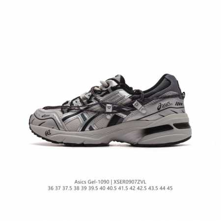 Asics亚瑟士情侣休闲鞋gel-1090男女老爹鞋运动鞋透气休闲鞋百搭舒适跑鞋复古时尚运动鞋，亚瑟士asics Gel-1090是一款可休闲可运动的好鞋。它采 - 点击图像关闭