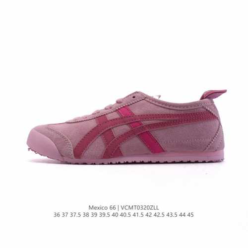 130 asics/亚瑟士 男女鞋真标半码制 配足弓鞋垫 日产经典老牌-鬼塚虎/Onitsuka Tiger Mexico 66经典墨西哥系列复古经典百搭板鞋休
