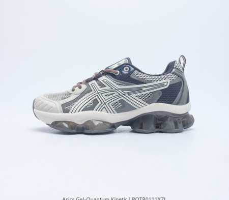 Asics 亚瑟士 Gel-Quantum Kinetic 男女士复古休闲运动鞋厚底增高老爹鞋 Asics Gel-Quantum Kinetic 运动鞋 网眼 - 点击图像关闭