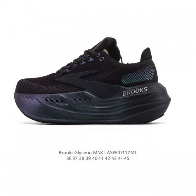新品公司级 布鲁克斯 Glycerin Max 超级甘油:舒适的增高神器！Brooks Glycerin Max是一款极具突破性的顶级缓震运动跑鞋，由百年专业跑