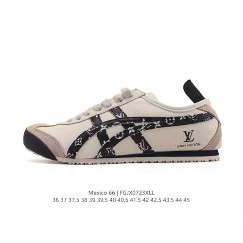 公司级 真标 Asics 亚瑟士 男女鞋 配足弓鞋垫 日产经典老牌-鬼塚虎 Onitsuka Tiger Mexico 66经典墨西哥系列复古经典百搭板鞋休闲运