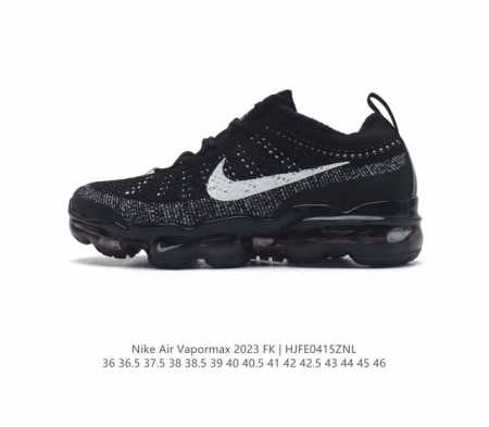 公司级 耐克 男女鞋 Nike Air Vapormax2023 Fk Flyknit 运动鞋全掌长气垫 缓震跑步鞋，打孔鞋垫透气出众 可抽出来详细查看 。弹性 - 点击图像关闭
