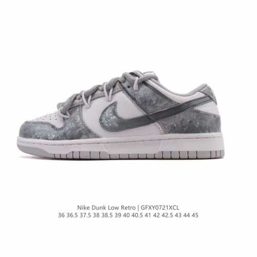 公司级 耐克 Nike Dunk Low Retro 运动鞋复古板鞋2025年新款 男女鞋 解构绑带 双鞋带，作为 80 年代经典篮球鞋款，起初专为硬木球场打造
