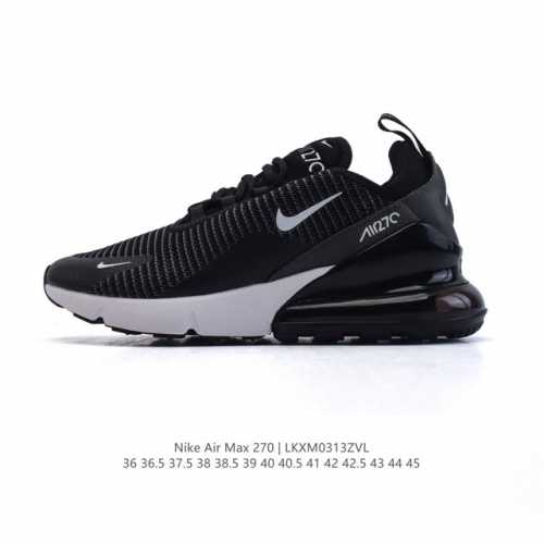 180 耐克 Nike Air Max 270 后半掌气垫缓震运动鞋时尚男女士跑步鞋 。作为 Nike 休闲型 Air Max 鞋款，Nike Air Max