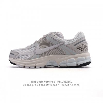 Nike 耐克夏季 Zoom Vomero 5 运动鞋休闲训练跑步鞋。Nike Zoom Vomero 5 男女子运动鞋妥帖包覆足部，提供透气支撑效果。耐穿材料